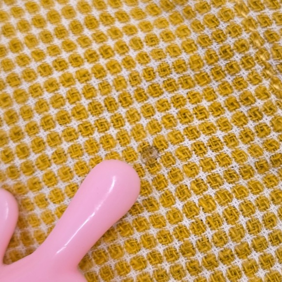 32 Bar Blues‎ Shirt Men Large Yellow Short Sleeve Cotton Button Front Resort - Picture 9 of 12